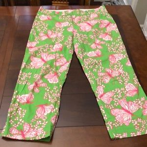Lilly butterfly printed crop pants
